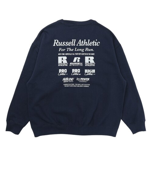 ラッセル（RUSSELL）裏起毛アーカイブクルーネックスウェット RBM26F0006 NVY