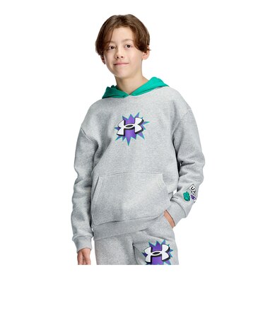 アンダーアーマー（UNDER ARMOUR）ジュニア ライバルフリース グラフィック フーディー 6013402 011