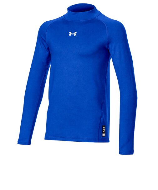 アンダーアーマー（UNDER ARMOUR）野球 アンダーシャツ ジュニア コールドギア フィッティド ロングスリーブ モックネック シャツ 6016926 …