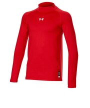 アンダーアーマー（UNDER ARMOUR）野球 アンダーシャツ ジュニア コールドギア フィッティド ロングスリーブ モックネック シャツ 6016926 …
