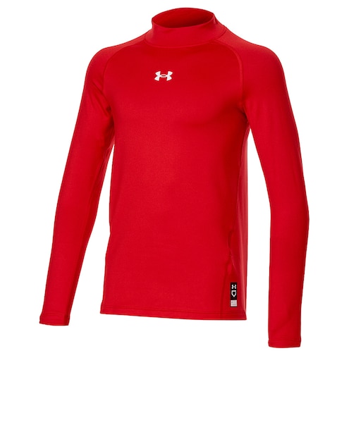 アンダーアーマー（UNDER ARMOUR）野球 アンダーシャツ ジュニア コールドギア フィッティド ロングスリーブ モックネック シャツ 6016926 …