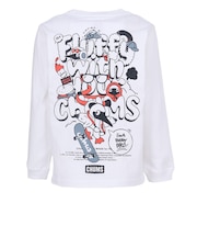 チャムス（CHUMS）キッズ フラッフィーポケットブラッシュド ロングスリーブTシャツ CH21-1475-W001
