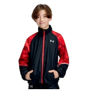 アンダーアーマー（UNDER ARMOUR）ジュニア トリコット プリント ウーブン フルジップ ジャケット 6016568 002