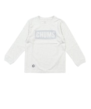 チャムス（CHUMS）キッズ ロゴブラッシュド ロングスリーブTシャツ CH21-1479-G120