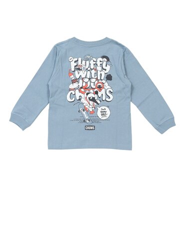 チャムス（CHUMS）キッズ フラッフィーポケットブラッシュド ロングスリーブTシャツ CH21-1475-A040