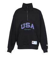 チャンピオン（CHAMPION）AS LOOSE ハーフジップ スウェットシャツ C3-E009 090