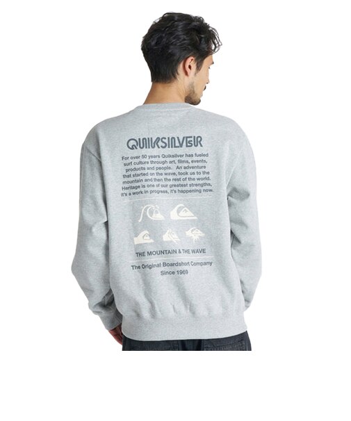 クイックシルバー（Quiksilver）DNA SWEAT CREW クルースウェット 26FW QPO264004 HTR