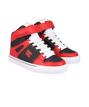 ディーシーシューズ(DC SHOES)ジュニア スニーカー ボーイズ KS SE EV SN ブラック レッド 26FW DK264004 609 ボーダ…
