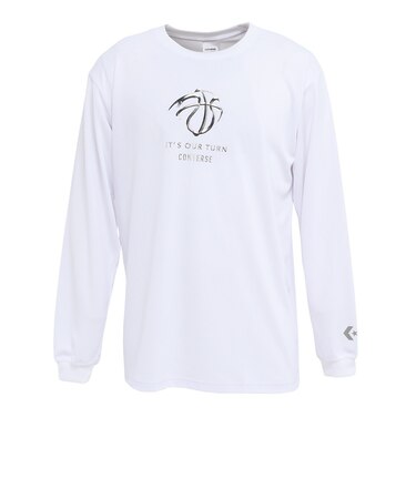 コンバース（CONVERSE）バスケットボールウェア プリントロングスリーブTシャツ CB262364L-1100