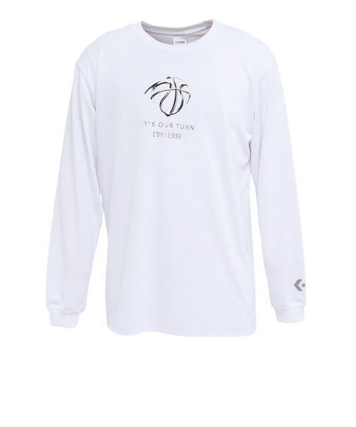 コンバース（CONVERSE）バスケットボールウェア プリントロングスリーブTシャツ CB262364L-1100