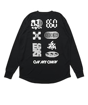 エゴザル(EGOZARU)バスケットボールウェア レトロテクノ バックプリント 長袖Tシャツ EZFW26ULS021C001