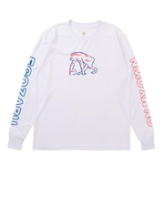 エゴザル（EGOZARU）レトロスーベニア スリーブプリント ロングスリーブTシャツ EZFW26ULS018C002