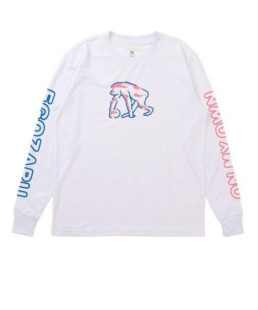 エゴザル（EGOZARU）レトロスーベニア スリーブプリント ロングスリーブTシャツ EZFW26ULS018C002