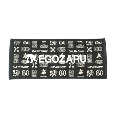 エゴザル（EGOZARU）レトロテクノパターン スポーツフェイスタオル EZFW26UTW012C450