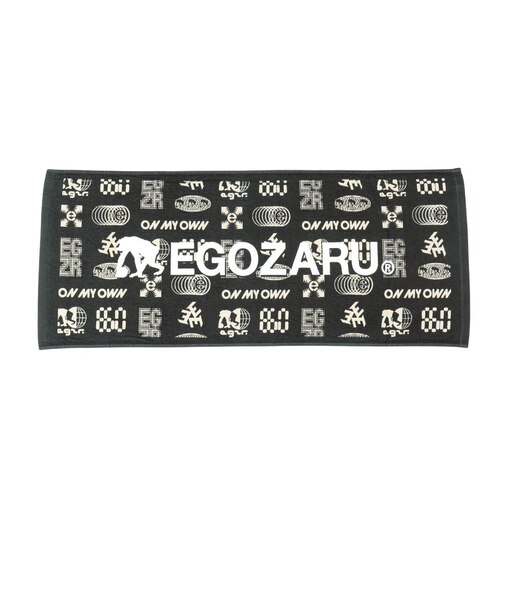 エゴザル（EGOZARU）レトロテクノパターン スポーツフェイスタオル EZFW26UTW012C450