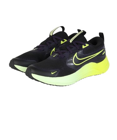 ナイキ（NIKE）ジュニアスポーツシューズ スニーカー コスミック ランナー LGT GS ブラック グリーン IU8571-032 スポーツ シューズ