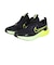 ナイキ（NIKE）ジュニアスポーツシューズ ベルクロ ベルト付き スニーカー コスミック ランナー LGT PS ブラック グリーン IU8572-032