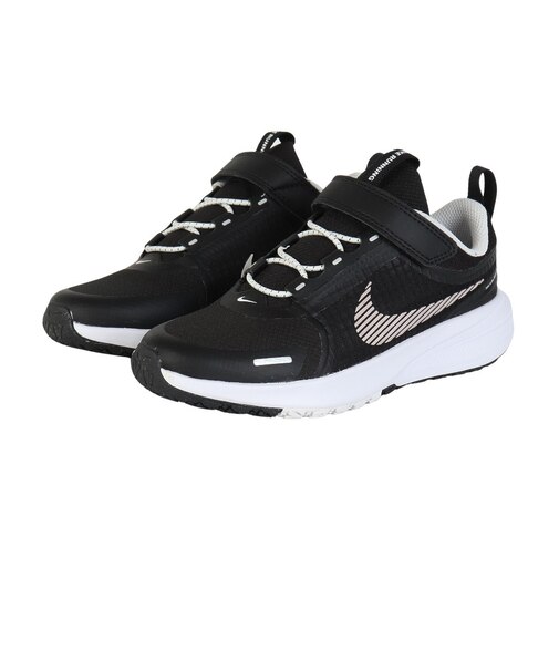 ナイキ（NIKE）ジュニアスポーツシューズ ベルクロ ベルト付き スニーカー スター ランナー ユーティリティ PS ブラック ホワイト IO2336-002