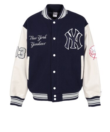 エムエルビー（MLB）野球ウェア ニューヨーク・ヤンキース Varsity ジャケット ML2326FW0003-NVY-NY
