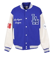 エムエルビー（MLB）野球ウェア ロサンゼルス・ドジャース Varsity ジャケット ML2326FW0003-BLU-LD