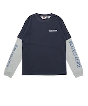 ベンデイビス（BEN DAVIS）フェイクレイヤード 長袖Tシャツ 26780031-NVY