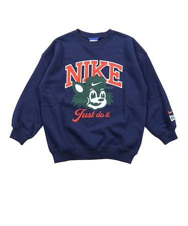 ナイキ（NIKE）ジュニア ガールズ スポーツウェア EMD オーバーサイズド フリース クルーネック スウェットシャツ IZ5840-410