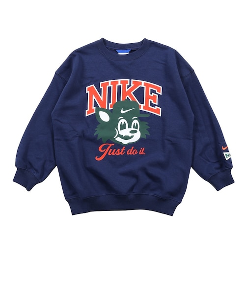 ナイキ（NIKE）ジュニア ガールズ スポーツウェア EMD オーバーサイズド フリース クルーネック スウェットシャツ IZ5840-410