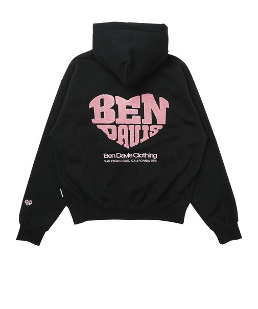 ベンデイビス（BEN DAVIS）相良ジップ パーカー 26780058-BLK