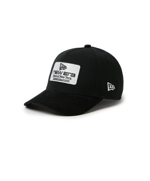 ニューエラ（NEW ERA）ジュニア キャップ キッズ Youth 9FORTY A-Frame Duck Canvas ウーブンパッチ ブラック コーデュロ…