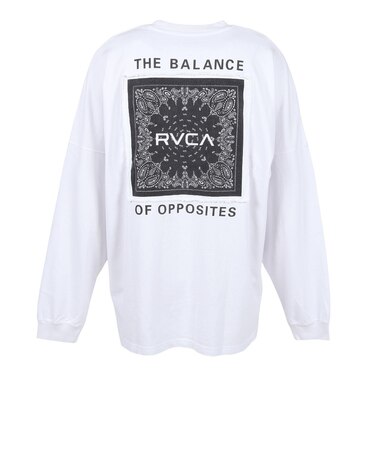 ルーカ（RVCA）BANDANA BALANCE CRAST 長袖Tシャツ BG042052 WHT