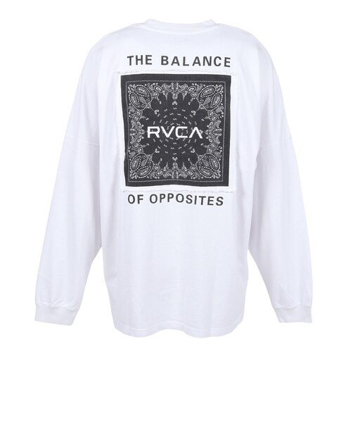 ルーカ（RVCA）BANDANA BALANCE CRAST 長袖Tシャツ BG042052 WHT