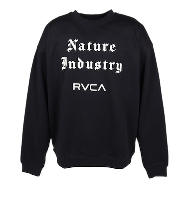 ルーカ（RVCA）NATURE INDUSTRY クルーネックトレーナー BG042016 BLK