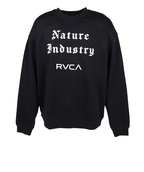 ルーカ（RVCA）NATURE INDUSTRY クルーネックトレーナー BG042016 BLK