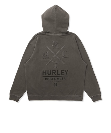 ハーレー（HURLEY）ピグメント オーバーサイズ ジップアップ フーディー MCFF262028-BLK