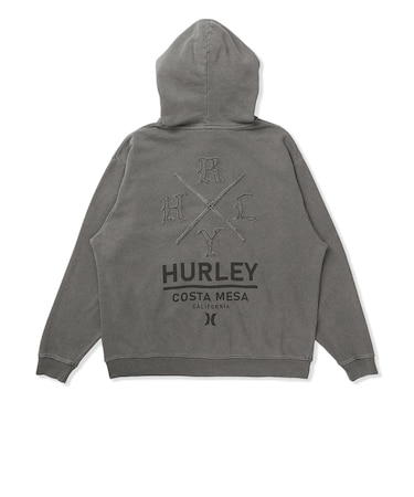ハーレー（HURLEY）ピグメント オーバーサイズ ジップアップ フーディー MCFF262028-GRY
