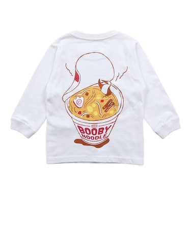 チャムス（CHUMS）キッズ カップラーメン 長袖Tシャツ CH21-1483-W001