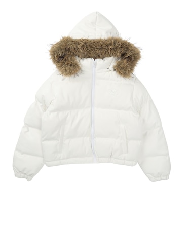 ディーシーシューズ（DC SHOES）エコファー付き パデッドフーディジャケット 26FW LJK264301 WHL