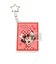 ミニーマウス（Minnie Mouse）シールブックキーホルダー ミニーマウス KJ 307886
