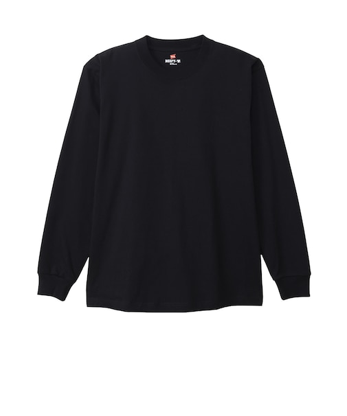 ヘインズ（Hanes）BEEFY-T クルーネックロングスリーブTシャツ HM4-D001 090