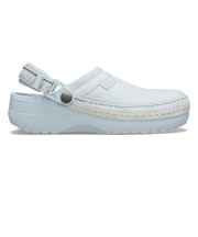 クロックス（crocs）サンダル クラフテッド ウィーガン スエード ステッチ クロッグ 214048-5EW