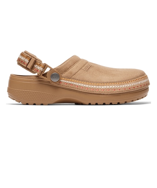 クロックス（crocs）サンダル クラフテッド ウィーガン スエード ステッチ クロッグ 214048-2EY