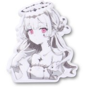 クロックス(crocs)ジビッツチャーム モノクロピンク目天使女子 10021758