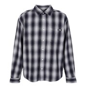エクストララージ（XLARGE）OVERDYED OMBRE チェックシャツ 101263014004-BLACK