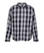 エクストララージ（XLARGE）OVERDYED OMBRE チェックシャツ 101263014004-BLACK