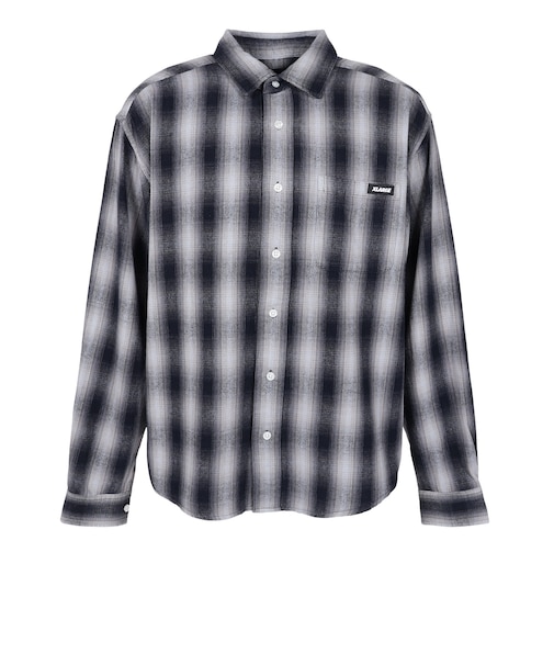 エクストララージ（XLARGE）OVERDYED OMBRE チェックシャツ 101263014004-BLACK