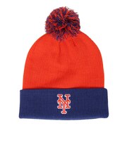 エムエルビー(MLB)ニットキャップ ニューヨーク・メッツ POM ビーニー NB16-156N-NME-QG5