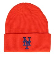 エムエルビー(MLB)ニットキャップ ニューヨーク・メッツ アクリルビーニー NB22-89L-NME-ANF