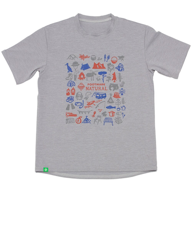 フットマーク（FOOTMARK）ジュニア ラッシュガード 半袖 Tシャツ 0242073-18 グレー