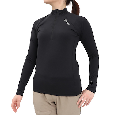 シースリーフィット（C3fit）アドバンスウォーム ジップアップロングスリーブ 長袖 GCW00310 BK ブラック