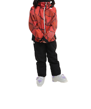 デサント（DESCENTE）ジュニア スキースーツ 上下セット DWJUJH04X RED レッド サイズ調整 防水透湿 撥水